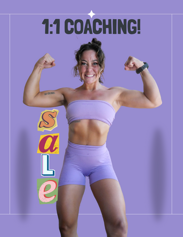 One on One coaching sale month of September and October