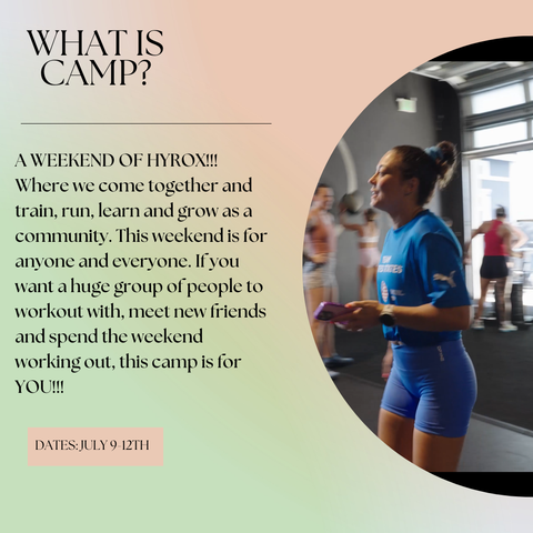 HYROX CAMP BEACH WEEKEND JULY 9TH-12TH! (sale starts 10am EST).