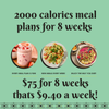 2000 Calorie Meal plans For 8 Weeks