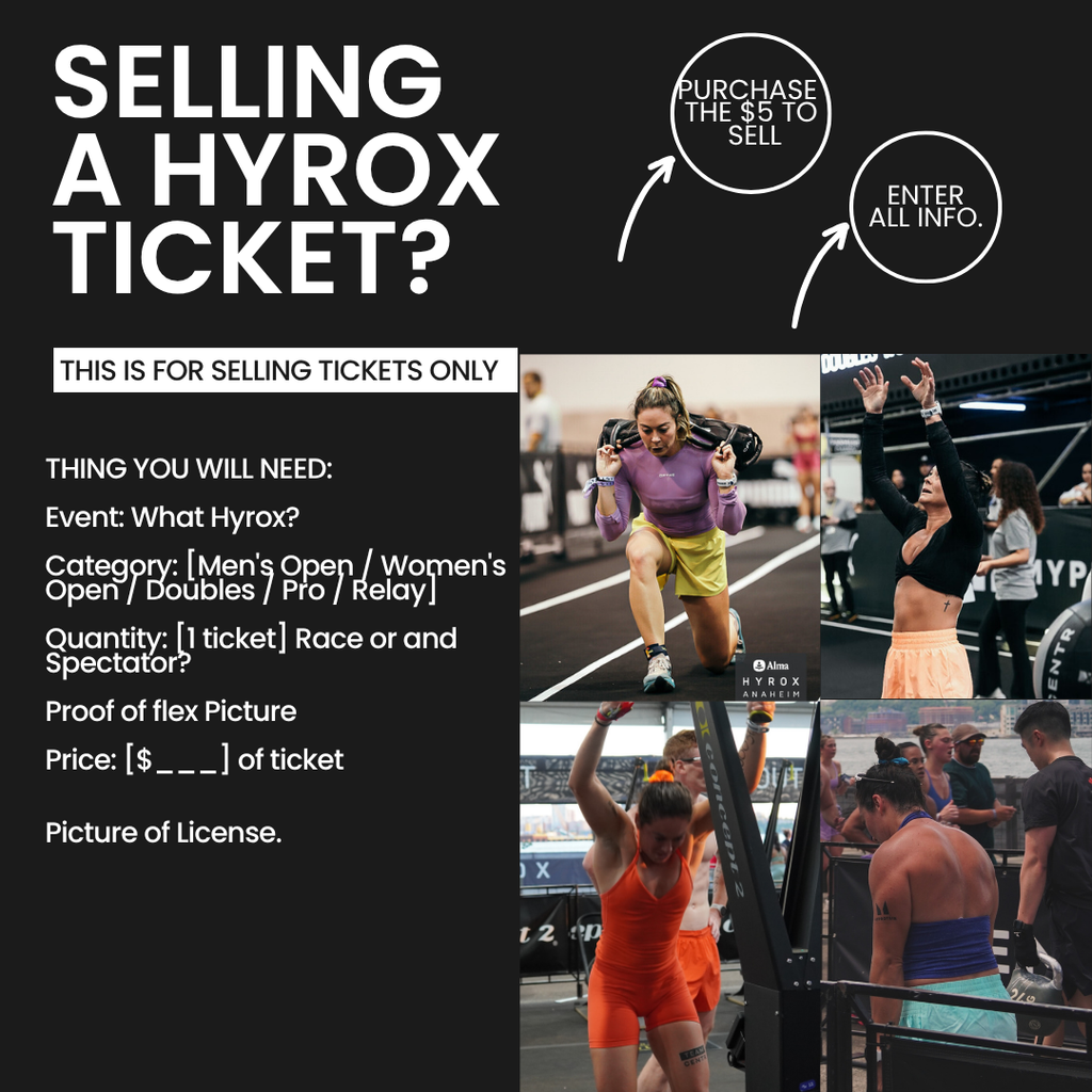 SELLING HYROX TICKETS